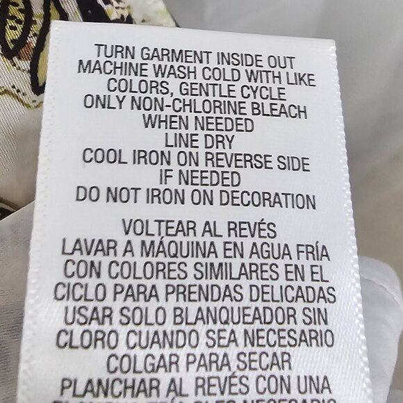 Simply Emma Blouse Grunge Whimsigoth Retro Floral Beaded Brown Green 1X - Picture 11 of 12